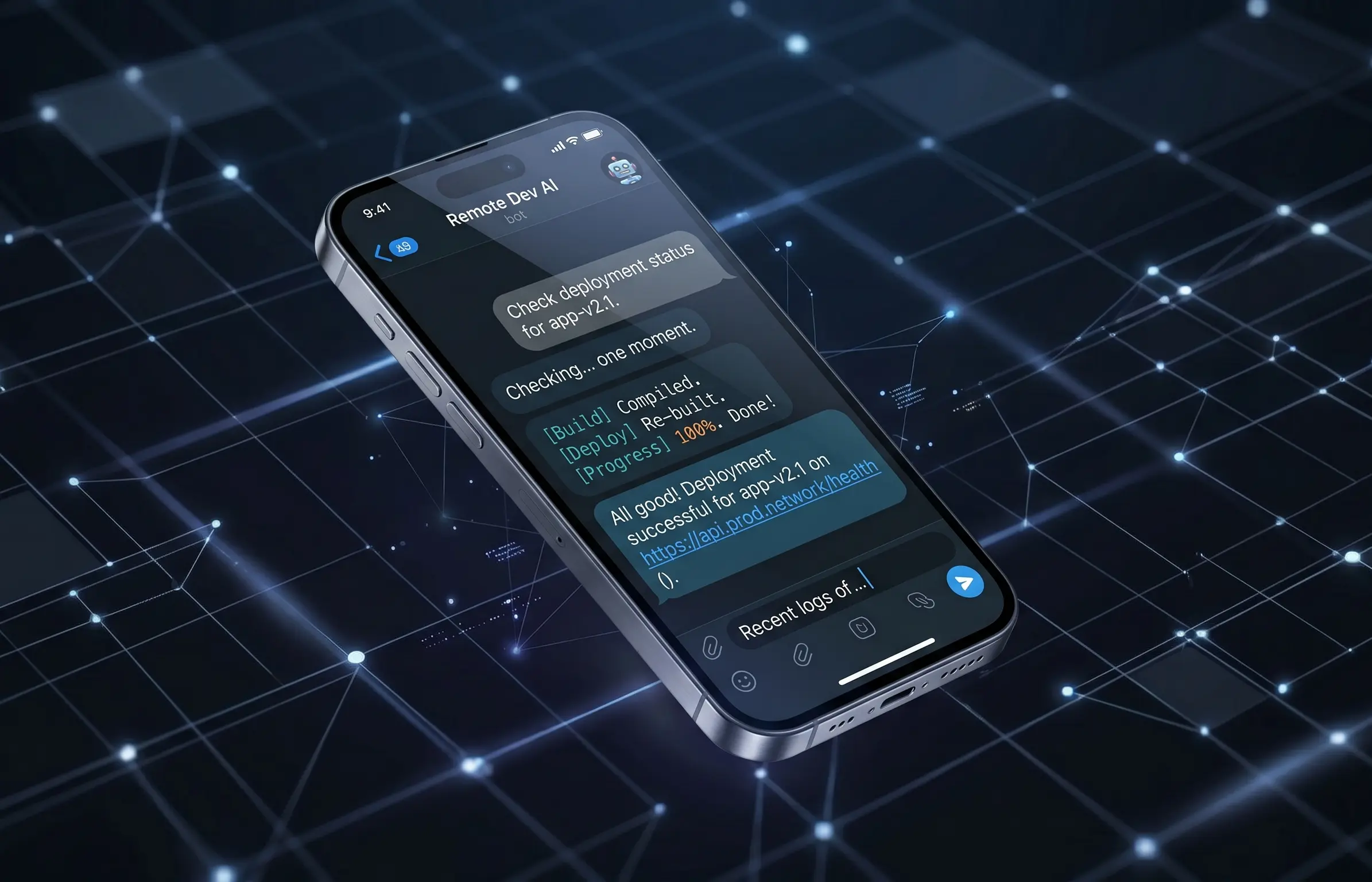Telegram Remote Dev Bot — Deploy From Your Pocket